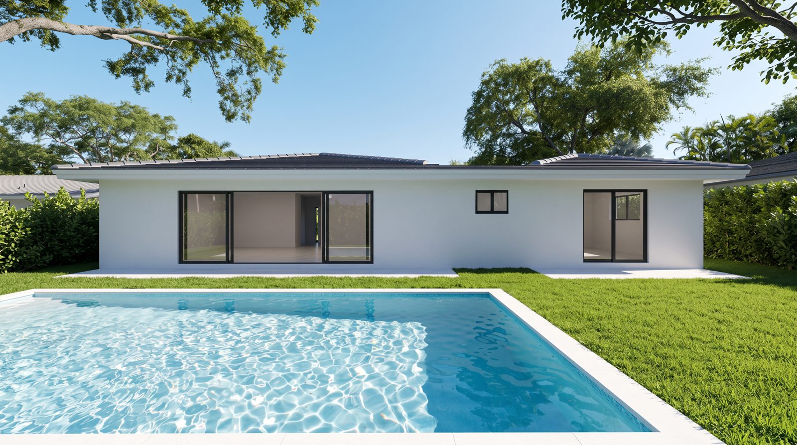 Pool and covered terrace, Miami-Dade