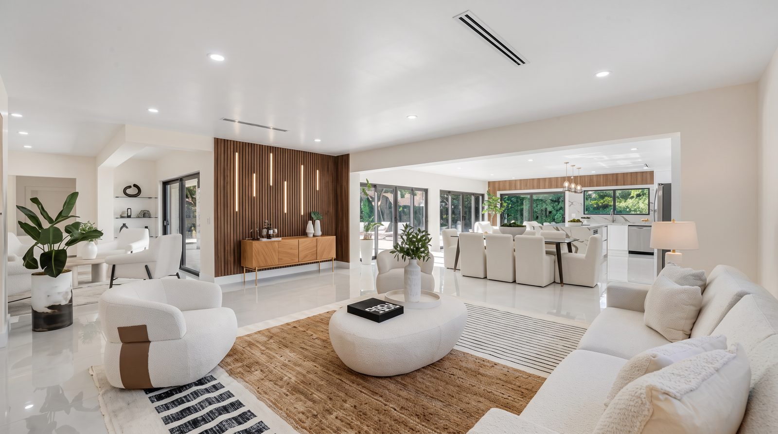 Open living and family room, Miami-Dade