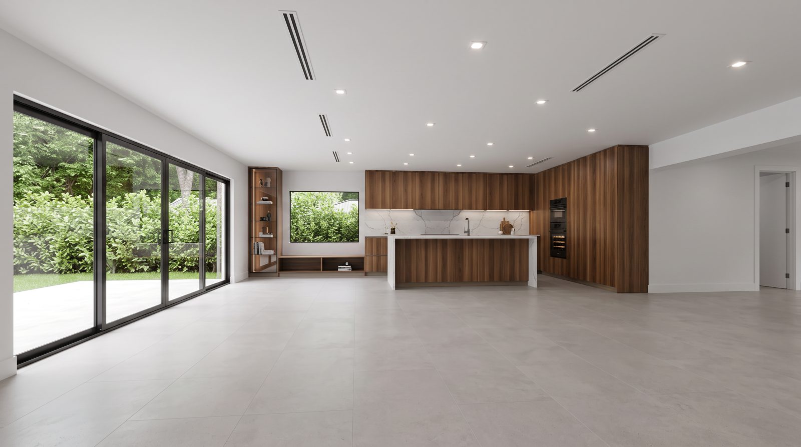 Open kitchen and great room, Miami-Dade